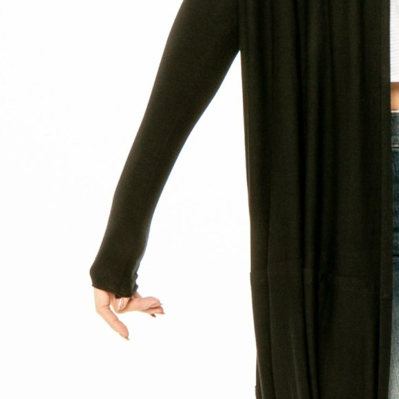 NWT Flowy Solid Cardigan MADE IN USA - Picture 7 of 8